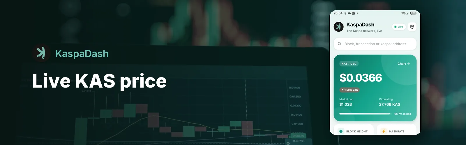 Kaspa Price Tracker: Follow the Live KAS Price on Your Phone